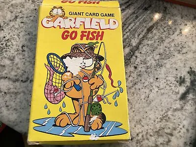 Vintage 1978 Garfield Go Fish Giant Card Game Bicycle Games Used Complete • $11.95