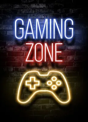 Gaming Canvas Print Gaming Zone Gamer Unframed • £4.99