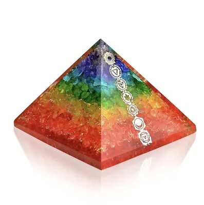 Orgone Pyramid Chakra Layer Energy Generator Meditation Pyramid Copper Symbol • $14.99
