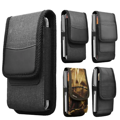 Phone Holster For Iphone Samsung Nylon Cell Phone Belt Clip Holder Pouch Case • $9.59