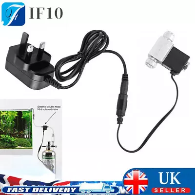 Aquarium CO2 Solenoid Valve DC 12V CO2 System Regulator For Aquarium Fish Tank • £15.92