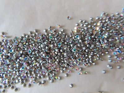 Full Pack 1440 Swarovski Rhinestones 10pp Crystal Ab/foiled. #1012 • $10.50