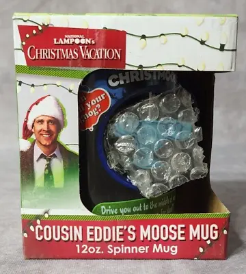 NEW National Lampoon's Christmas Vacation Cousin Eddie’s Moose Spinner Mug NIB • $18.99