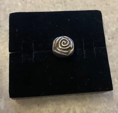$25 • Buy Authentic Pandora Silver Silver Rose Bud Flower Charm Retired 790398 One Charm