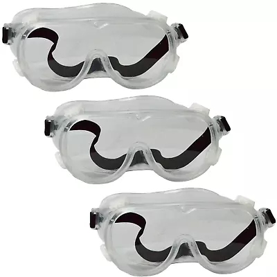 ChromaCast Safety Goggles Over Glasses Lab Work Eye Protective Eyewear - 3 Pack • $9.98