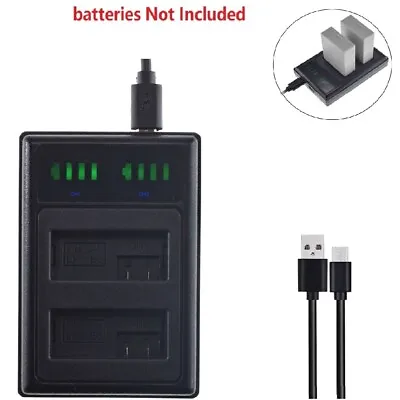 USB Dual Battery Charger For Canon LP-E8 LPE8 EOS 550D 600D 650D 700D X4 X5 X7i • £7.72