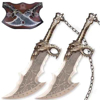 God Of War Kratos Blade Of Chaos With Wall Plaque • $209