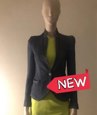 Zara Blazer Jacket Coat - Blue/ - Size XS Brand New Without Tags • $22