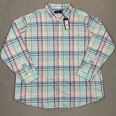 Vineyard Vines Shirt Mens 3XB Classic Fit Plaid Long Sleeve Button Down • $32.99