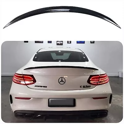 Real Carbon Fibre AMG C63S Style Rear Spoiler For Mercedes-Benz W205 C205 Coupe  • $219.95