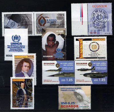 ECUADOR Complete Sets Yv 1697 1622 1610/1 1644 1625/6 1793 1884/7 1850  • $39.99