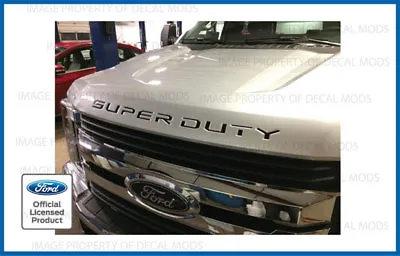 17 - 22 Ford F250 Super Duty HOOD Letters Decals Stickers MATTE BLACK Blackout • $15.17