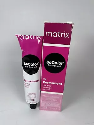 MATRIX SOCOLOR PRE-BONDED PERMANENT BLENDED 8W  MEDIUM BLONDE WARM Lot Of 2 • $22.94