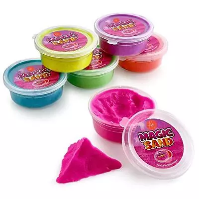 Kicko Colorful Magic Sand - 6 Pack Of Magic Sand In Assorted Colors - Gifts For • $17.99