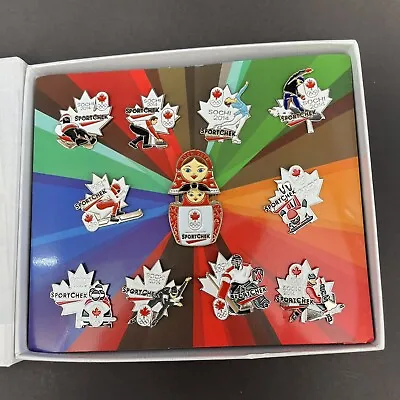 2014 Sochi Olympic Pin Set Canadian Tire Sport Chek Partner Complete Lapel • $55