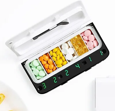 Travel Pill Vitamin Medication Holder Dispenser Organizer Storage • $11.51