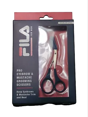 Fila Pro Eyebrow & Mustache Grooming Scissors Stainless Steel BRAND NEW Trimmers • $9.95