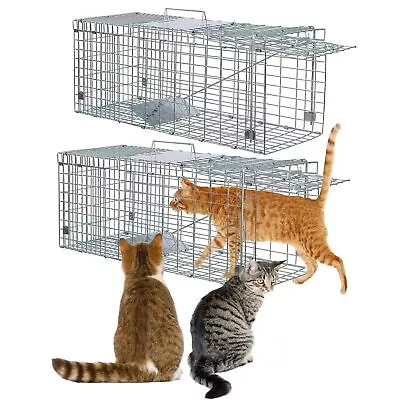 Live Animal Trap Extra Large Rodent Cage Garden Rabbit Raccoon Cat 24 X8 X 7  • $27.50