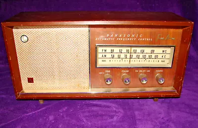 Vintage 1962 Panasonic Tube AM/FM Radio 782 Mid Century Modern • $75