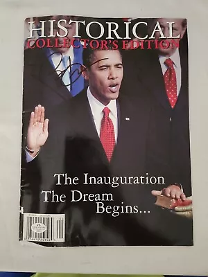 Barak Obama Autographed Inauguration Magazine With Certification • $175