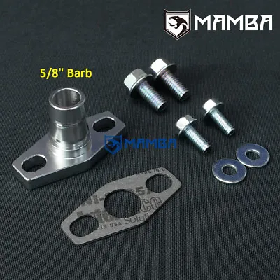 5/8  Barb Turbo Oil Return Drain Flange Kit Mitsubishi TD015 TD02 TD025 TF035 • $24.89