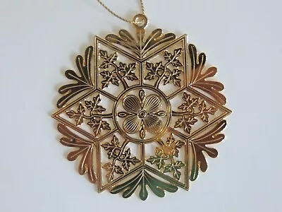 2016 MMA Metropolitan Museum Art Gold  Christmas Star Snowflake Ornament • $47