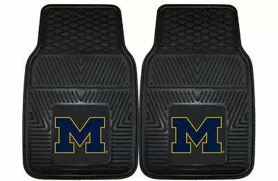 New NCAA Michigan Wolverines Car Truck Front Back Rubber All Weather Floor Mats • $49.78