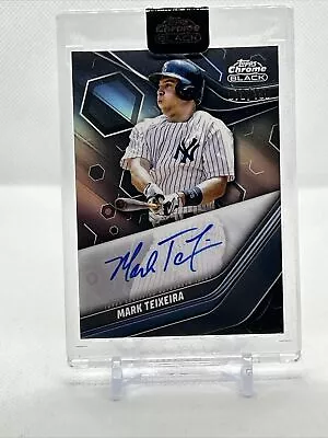 2023 Topps Chrome Black Mark Teixeira ENCASED AUTO #CBA-MTE #'d /150 NY Yankees • $33.95