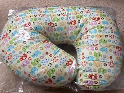£10.99 • Buy Nursing Pillow Breast Feeding Maternity Pregnancy Baby Support Yellow Elephants
