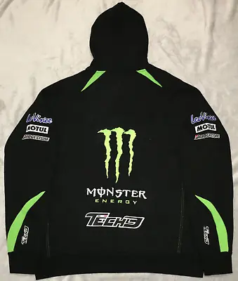 Monster Energy Tech 3 Mens Black Racing Motorsport Hoodie Sweater Jacket Size M • $110.49