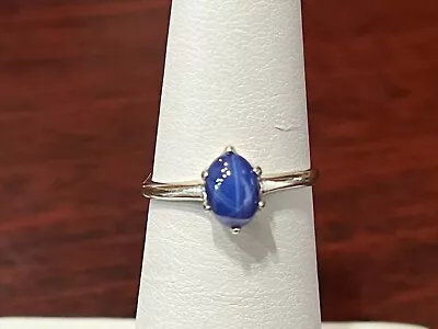 Vtg. Blue Star Sapphire Ring Size 5.25  1.7 Grams • $173