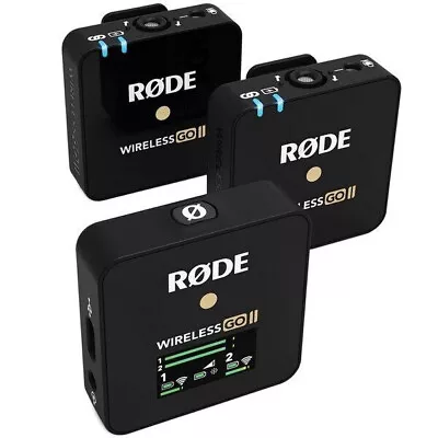 Rode Wireless GO II Dual Compact Wireless Mic System (Black) • $275