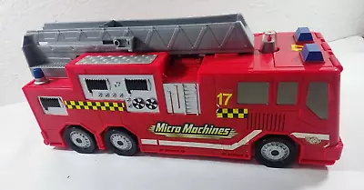 Micro Machines Fire Engine Hasbro 2002 Playset Working Lights & Sounds With Cars • £29.99