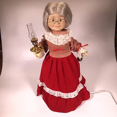 Vintage Animatronic Telco Motion-ettes Of Christmas Mrs. Santa Claus Moves Light • $40