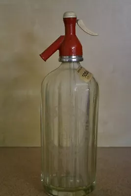 VINTAGE   SODA FOUNTAIN ASH A H SMITH YEA & WANGARATTA GLASS BOTTLE 1950's • $55