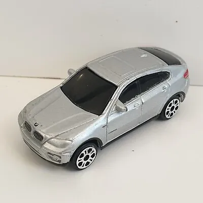Maisto BMW X6 Diecast Model Car 1:64 Scale Silver Collectable Toy • £3.91