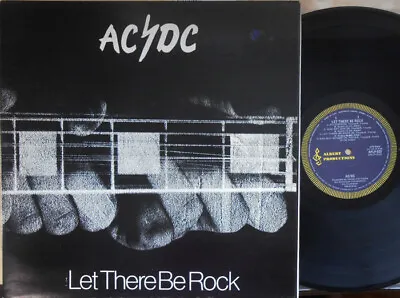 AC/DC 2nd Press OZ LP Let There Be Rock  NM ’78 Blue/Yellow Albert APLP-022   • $349.95