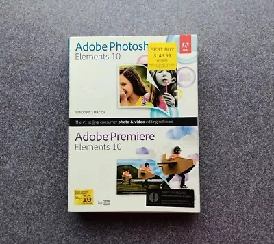 Adobe Photoshop Elements 10 And Premiere Elements 10 • $25