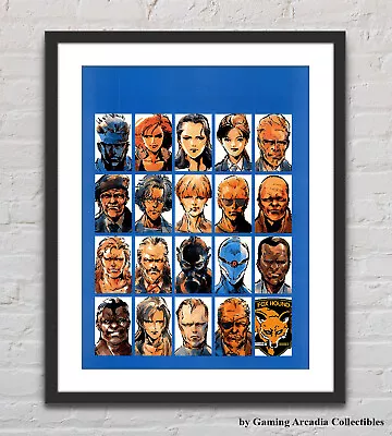 Metal Gear Solid Roster MGS1 PS1 Glossy Promo Ad Poster Unframed G3765 • $22.98