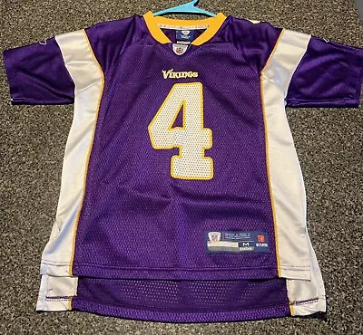 Brett Farve #4 Minnesota Vikings Youth Medium Jersey Reebok • $15