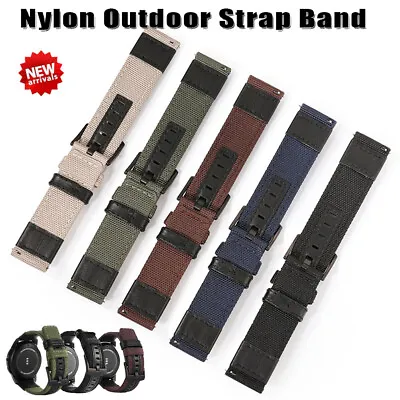 Canvas Leather Band Strap For Samsung Galaxy Watch 6 5 4 46mm 42mm Gear S3 S2 • $10.35