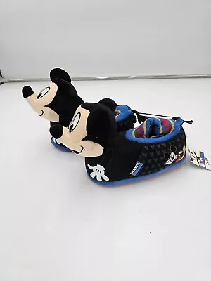 Disney Mickey Mouse Toddler Boys Slippers Mickey Mouse Character Size 9-10 NEW • $9.99