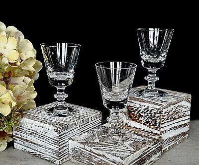 $59.97 • Buy Set Of Three (3) Val St Lambert Crystal State Plain 3 3/8  CORDIAL Glasses