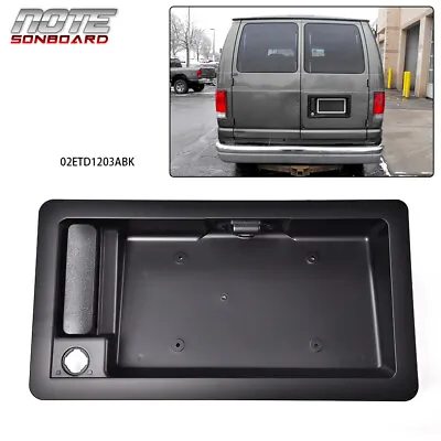 Fit For Ford Van E150 E250 Rear Cargo Door Handle & License Plate Tag Bracket • $22.60