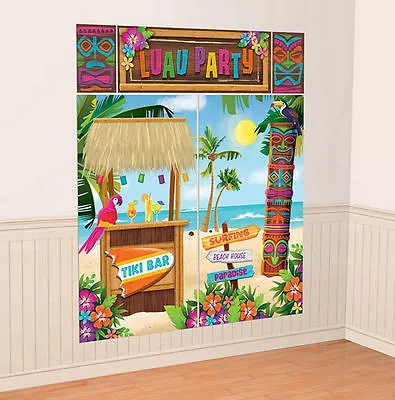 £5.75 • Buy Giant Luau Party / Hawaiian Scene Setter Decorating Kit  Party Decoration - New