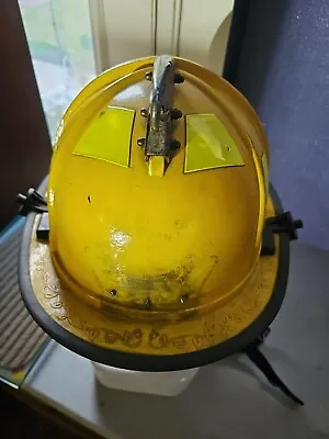 Honeywell Morning Pride  Traditional Firefighter Helmet Yellow Ben2 • $225