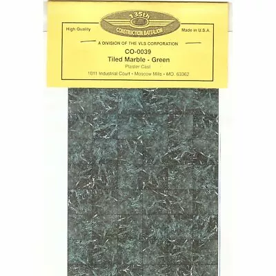 Construction Battalion Tiled Marble Green 1/35 Scale Model Accessories CO0039 • £5.95