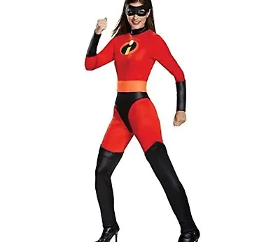 Disney Women's Mrs. Incredible Red Black Classic Adult Halloween Party Costume • $35