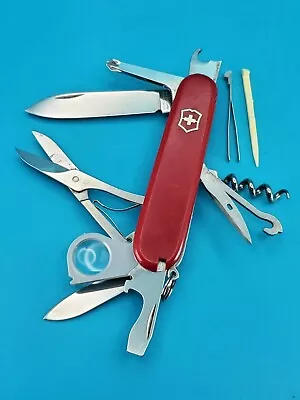 Victorinox Explorer Red Swiss Army Knife! NO RESERVE! BROKEN CAN OPENER • $5.50