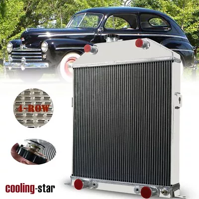 4-Row Aluminum Radiator For 42-48 Ford Deluxe/Mercury Pickup Flathead Engine 5.7 • $184.95